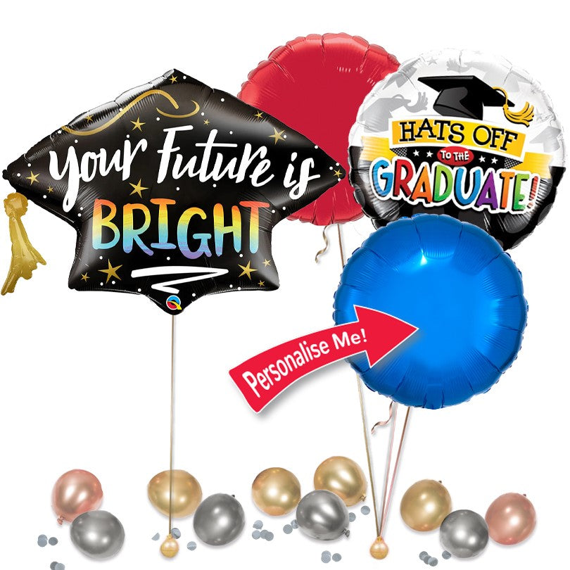 Hats Off Graduation Foil Balloon Delivery