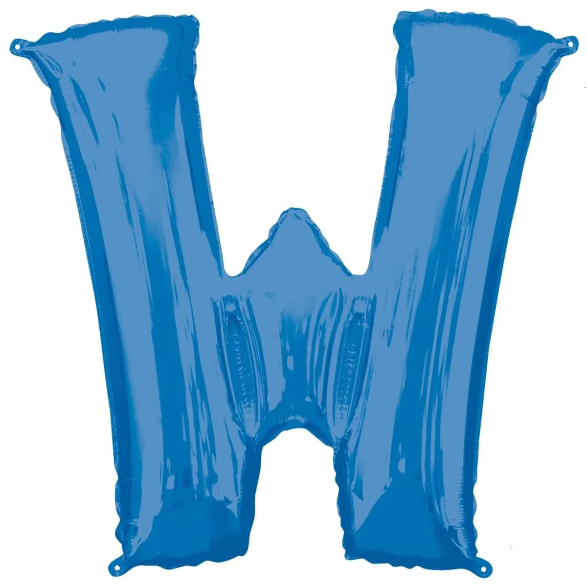 Blue Letter W Helium Filled - 34"