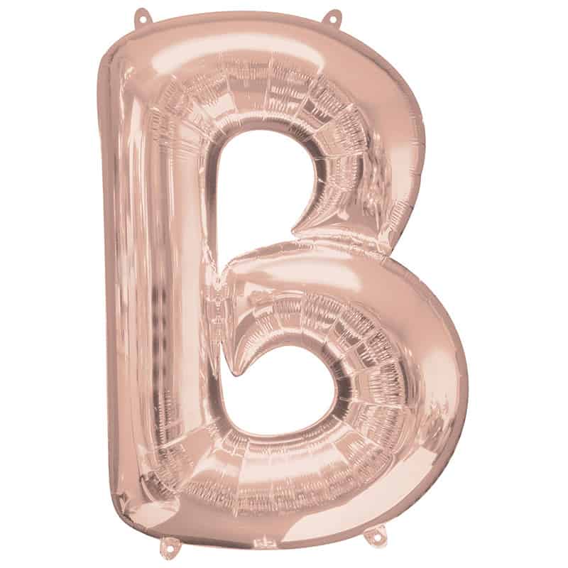 Rose Gold Letter B Helium Filled - 34"