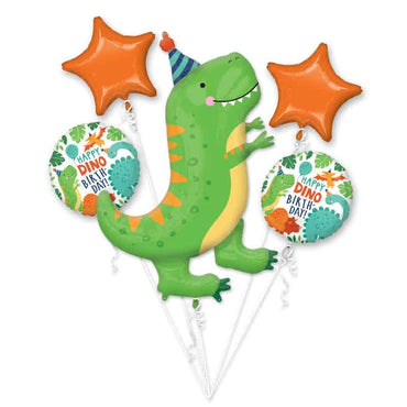 Dino Birthday Foil Balloon Bouquet Delivery