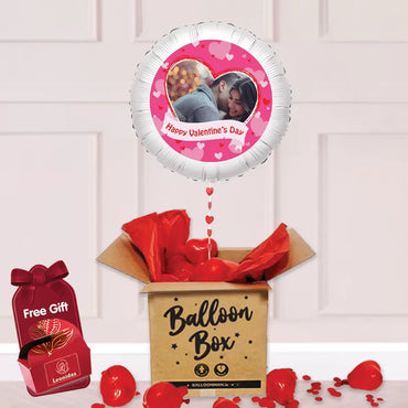22" Personalised Photo Valentine Delivery - Hearts