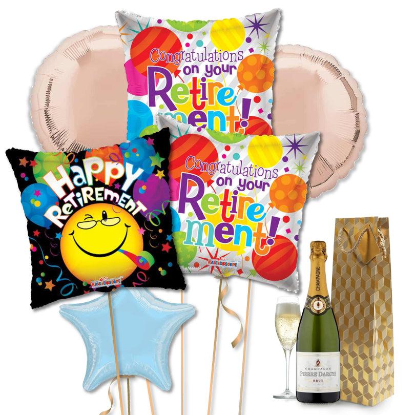 Retirement & Champagne Balloon Delivery