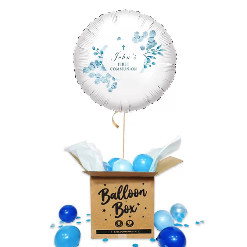 Photo Balloon | Communion - Blue