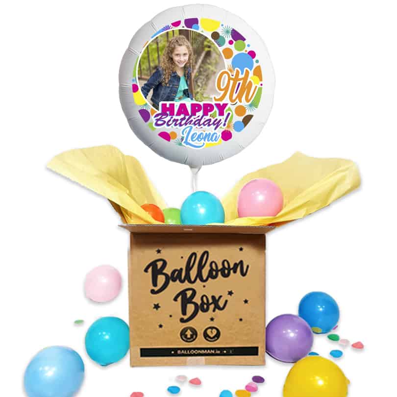 Photo Balloon | Happy Birthday Magic Dots
