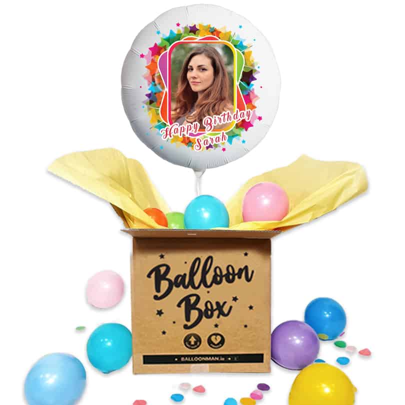 Photo Balloon | Happy Birthday Colour Splash