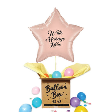 Star Shaped Personalised Balloon - Rose Gold
