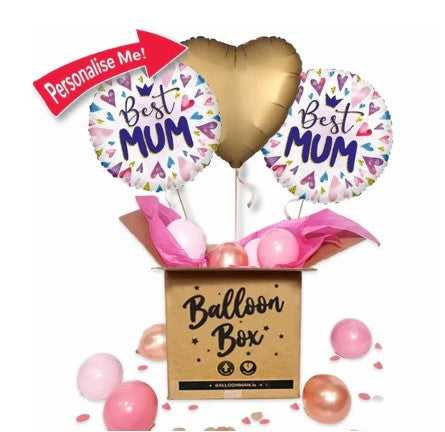 Best Mum Hearts Mothers Day Balloon Delivery
