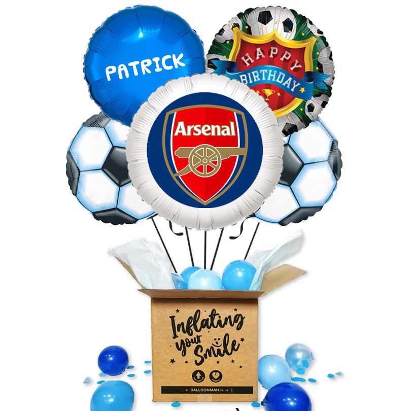 Personalised Football Fan Balloon Bouquet - Arsenal