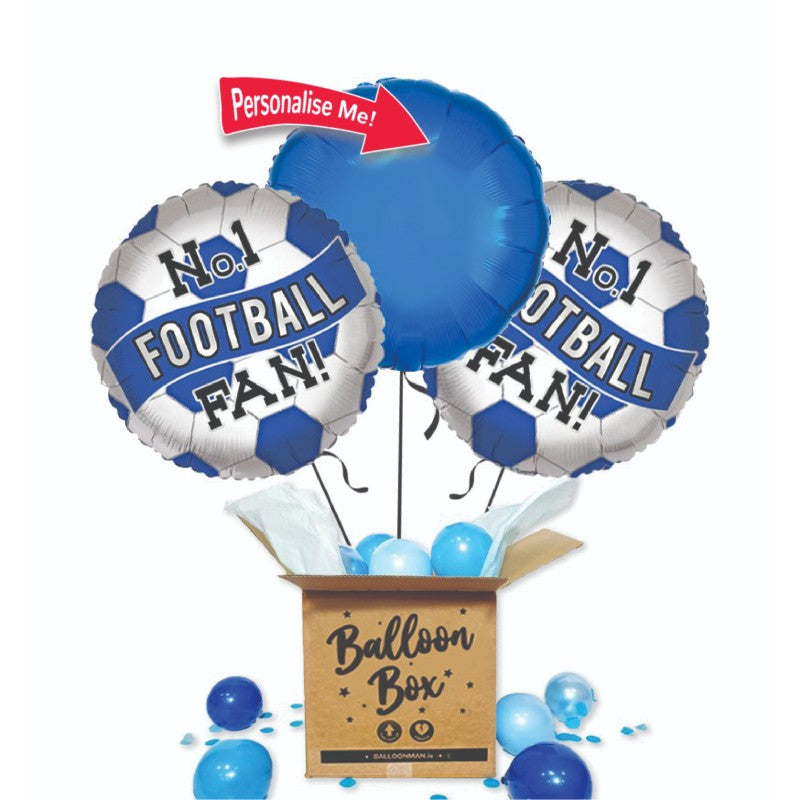 Football Fan Balloon Bouquet - Blue
