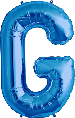 Blue Letter G Helium Filled - 34"