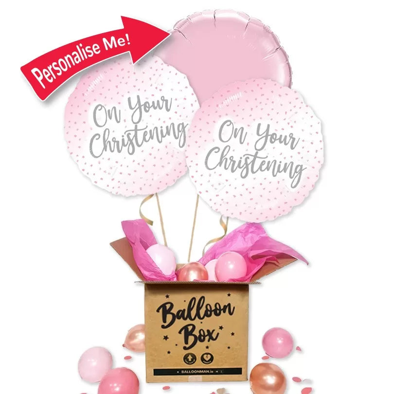 Christening Bouquet - Girl Balloon Delivery