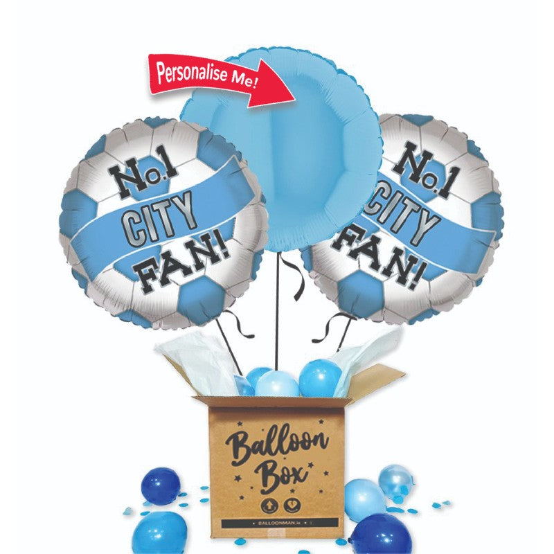 Football Fan Balloon Bouquet - Man City