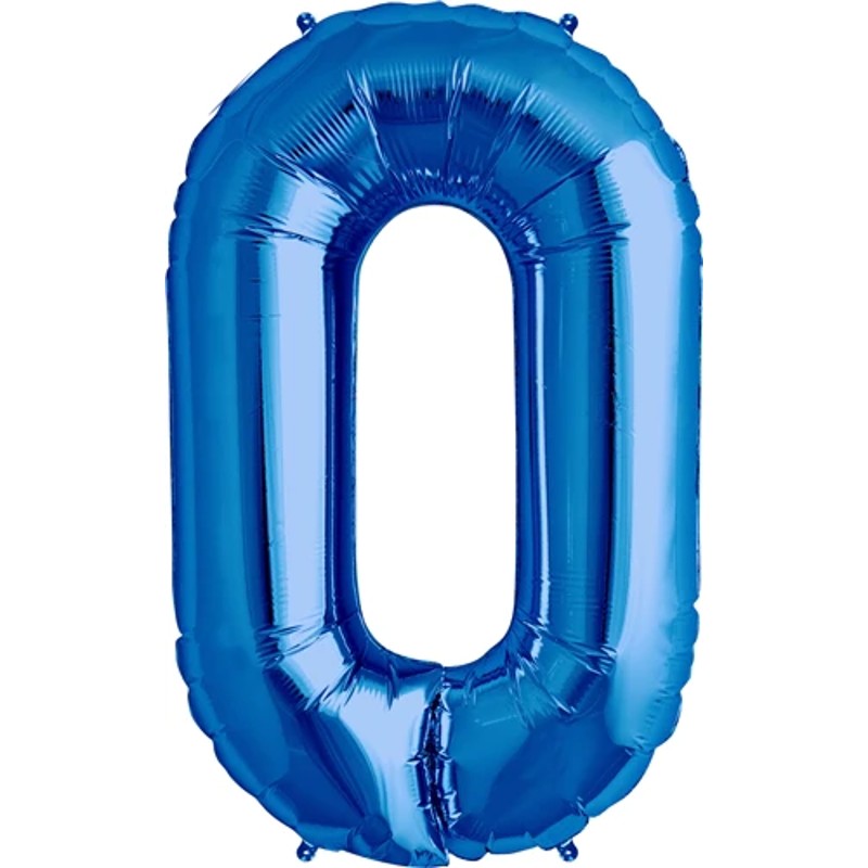 Blue Letter O Helium Filled - 34"