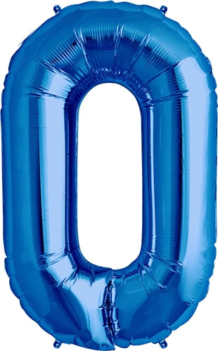 Blue Letter O Helium Filled - 34"