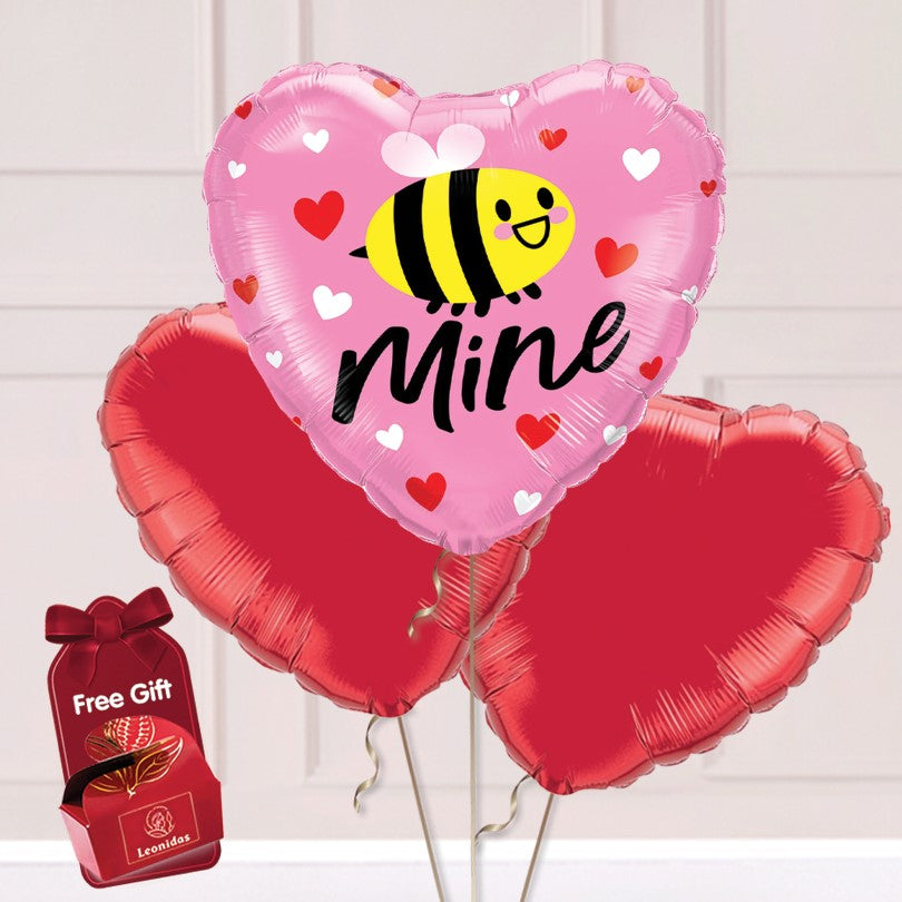 Bee Mine Valentine Balloon Bouquet Delivery