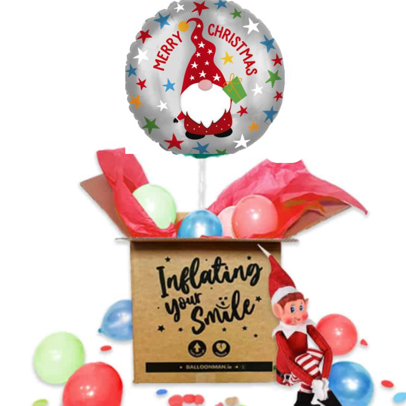 Gnome Christmas Balloon In a Box