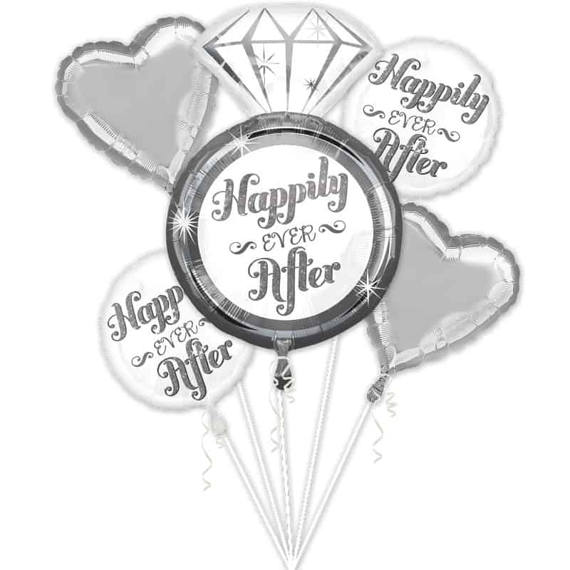 Happily Ever After Foil Balloon Bouquet Delivery
