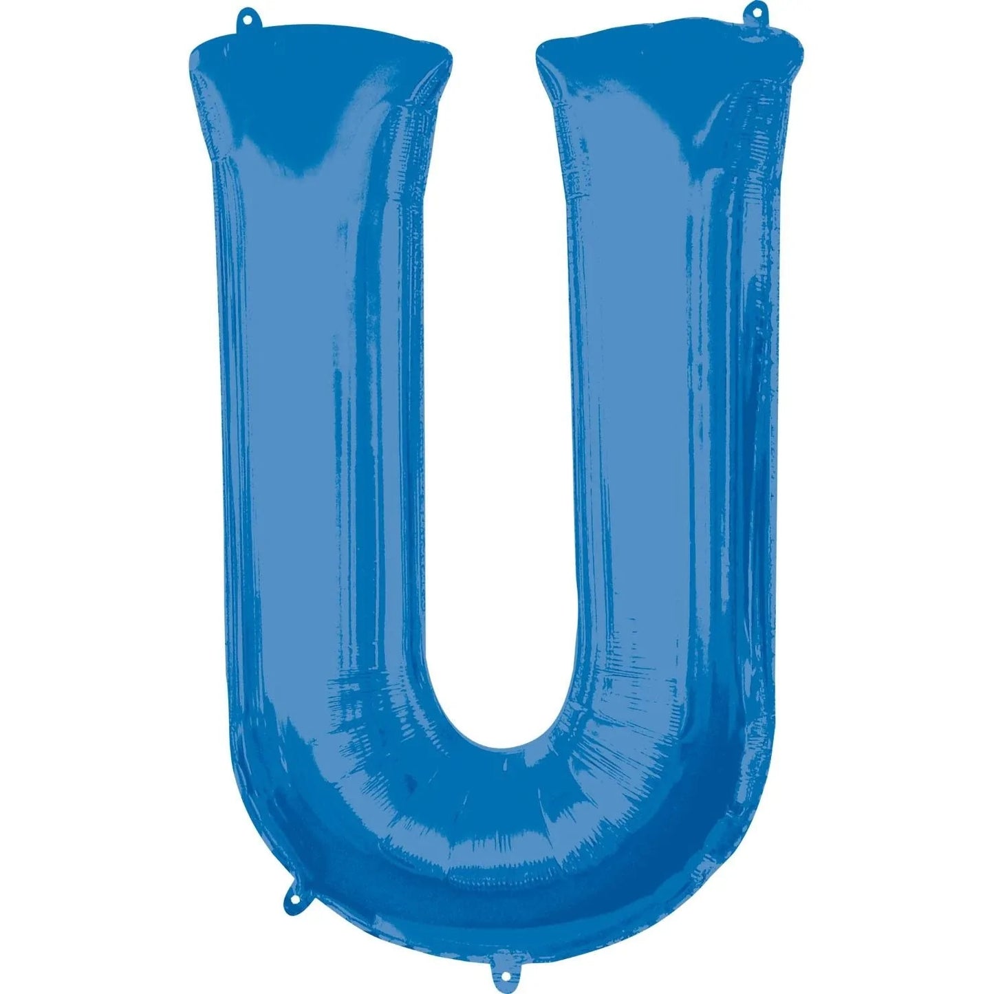 Blue Letter U Helium Filled - 34"