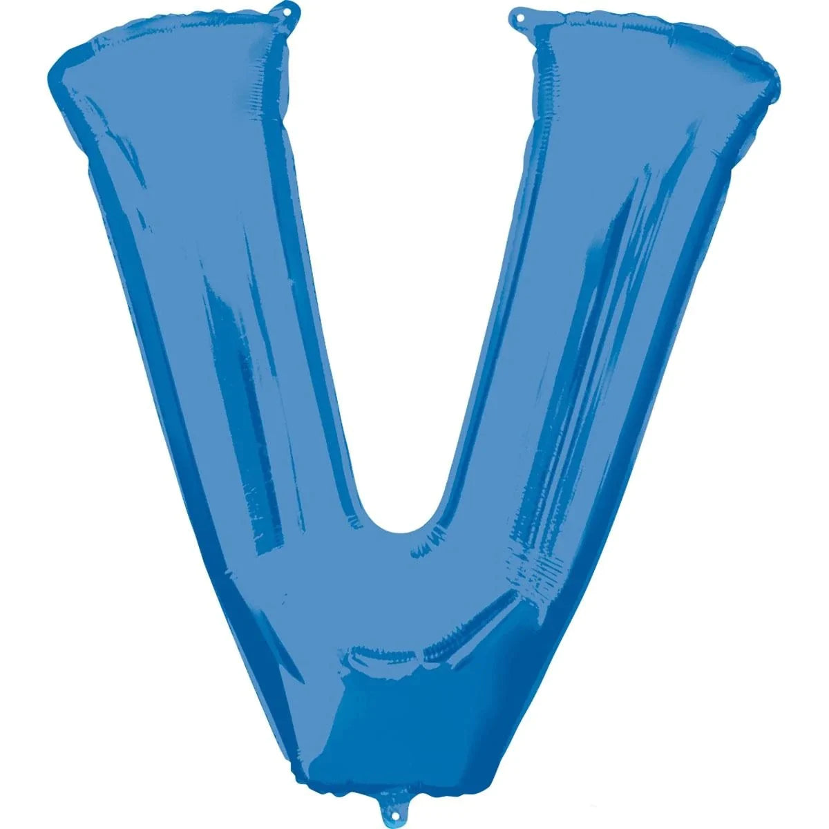 Blue Letter V Helium Filled - 34"