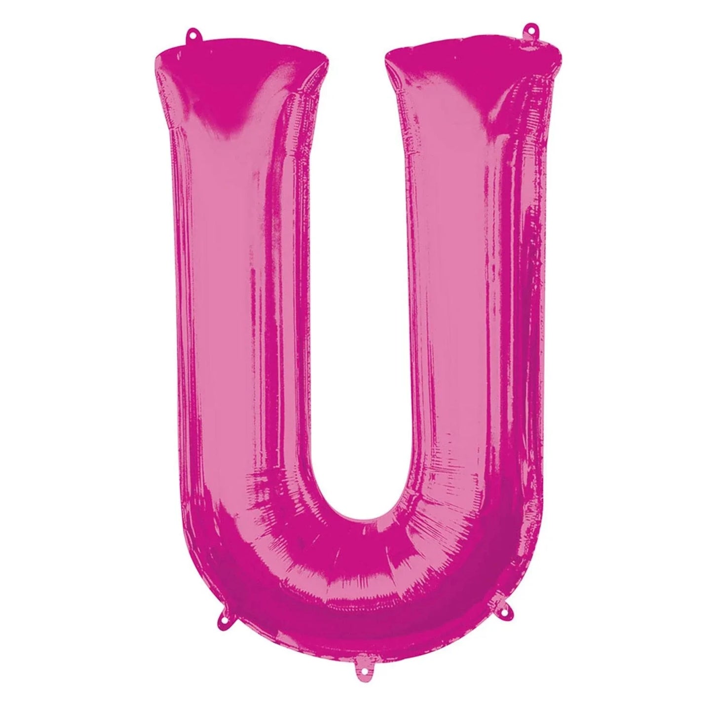 Pink Letter U Helium Filled - 34"