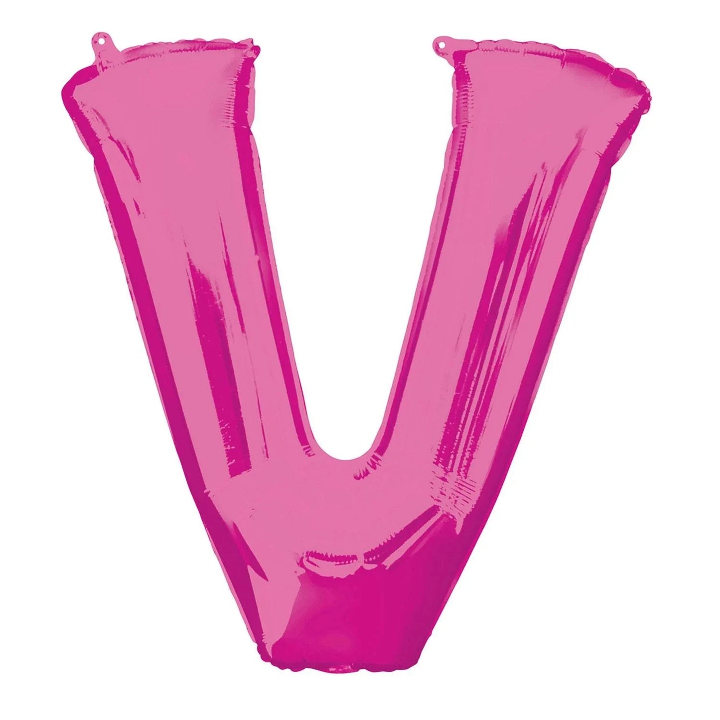 Pink Letter V Helium Filled - 34"