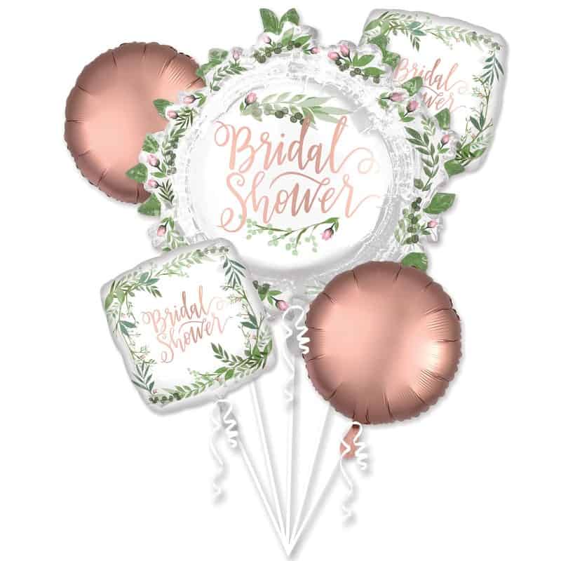 Love & Leaves Bridal Foil Balloon Bouquet Delivery