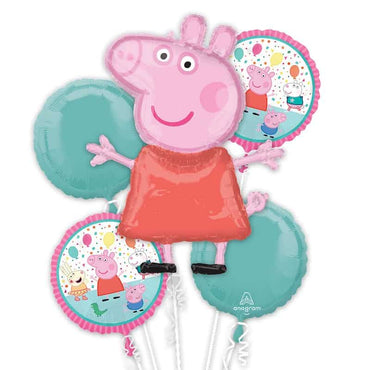 Peppa Pig Foil Balloon Bouquet Delivery