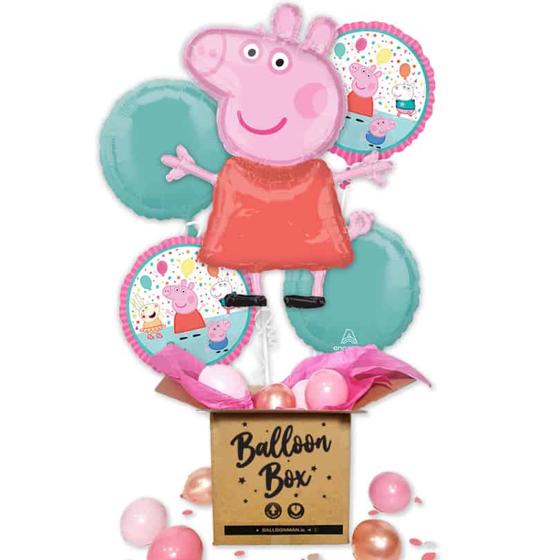 Peppa Pig Foil Balloon Bouquet Delivery