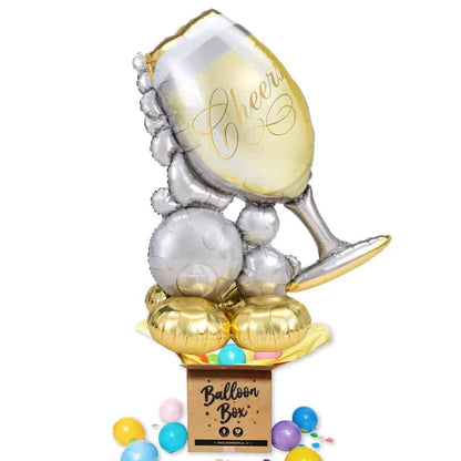Bubbly Wine Glass - Airloonz Balloon Delivery