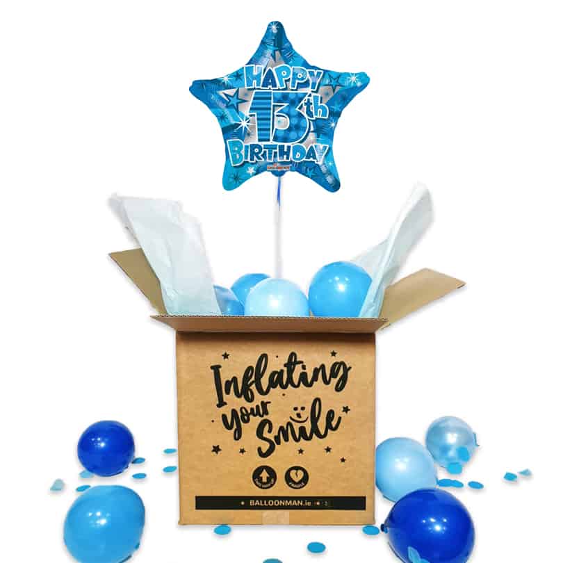 13th Birthday Balloon Delivery - Boy - 18"