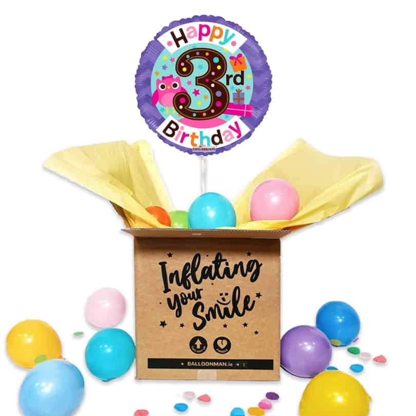 3rd Birthday Balloon Delivery - 18"