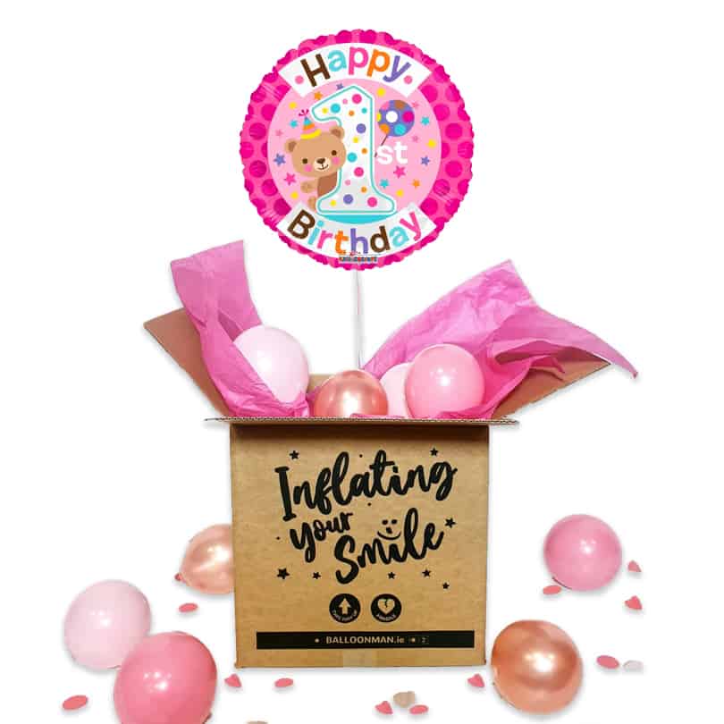 1st Birthday Balloon Delivery - 18"