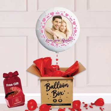 22" Personalised Photo Valentine Delivery - Babe