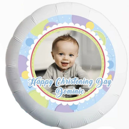 Photo Balloon | Christening Day Boy