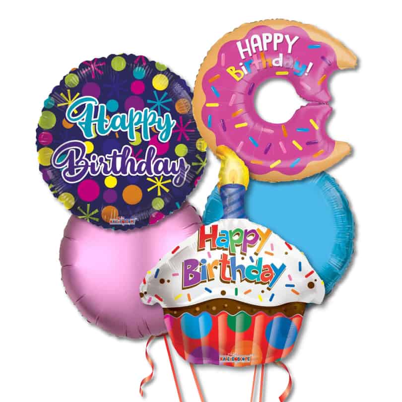 Cake Surprise Foil Balloon Bouquet Delivery