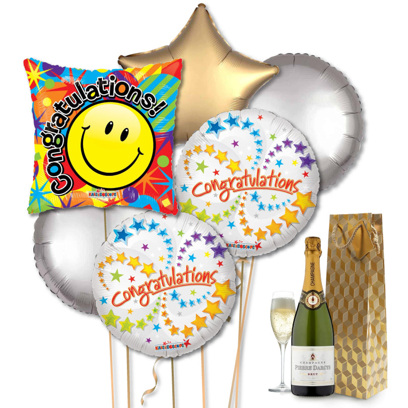 Congratulations Balloon & Champagne Delivery