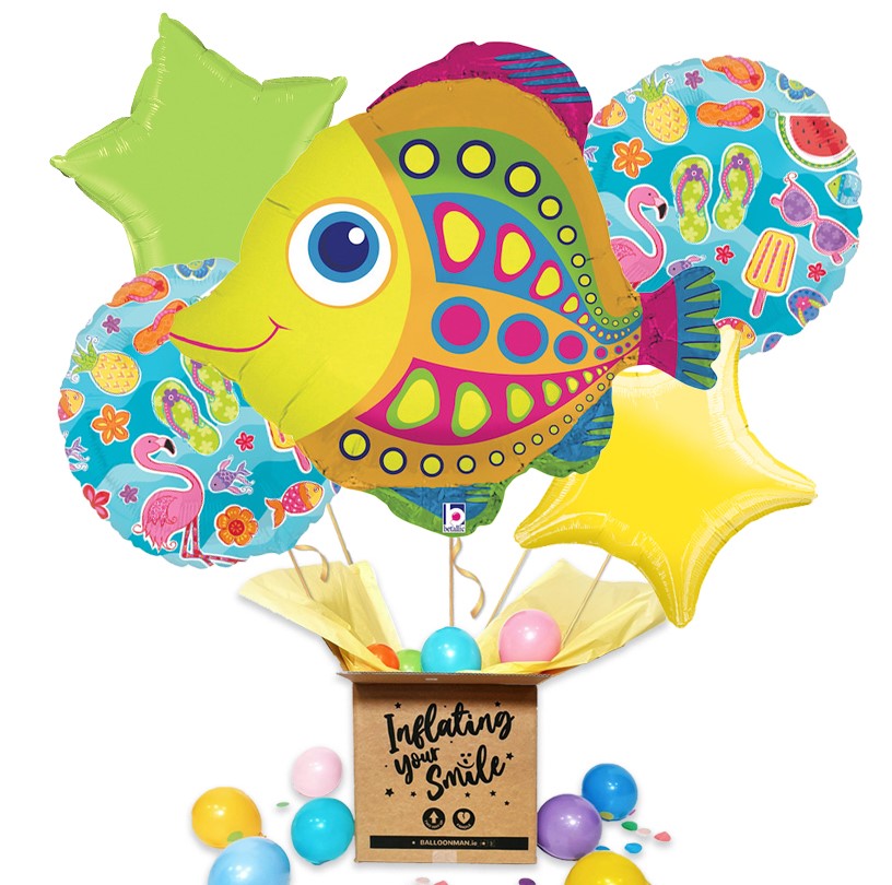 Citrus Fish Balloon Bouquet Delivery