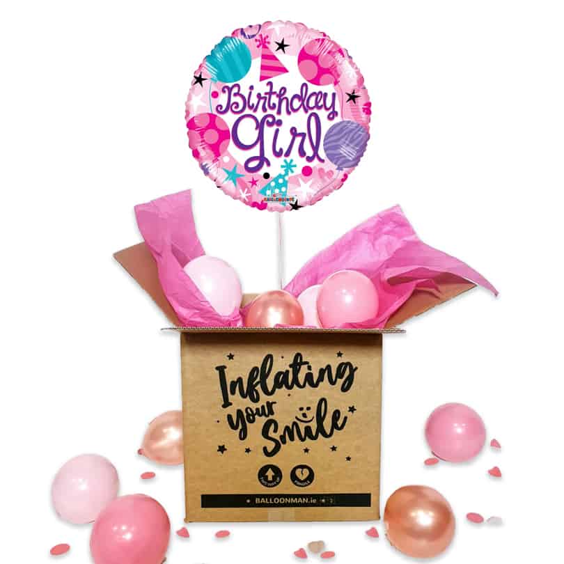 18" Birthday Girl Balloon Delivery