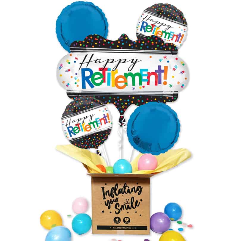 Retirement Foil Balloon Bouquet Delivery