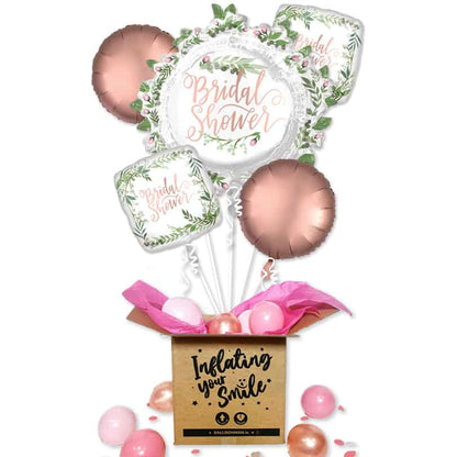 Love & Leaves Bridal Foil Balloon Bouquet Delivery