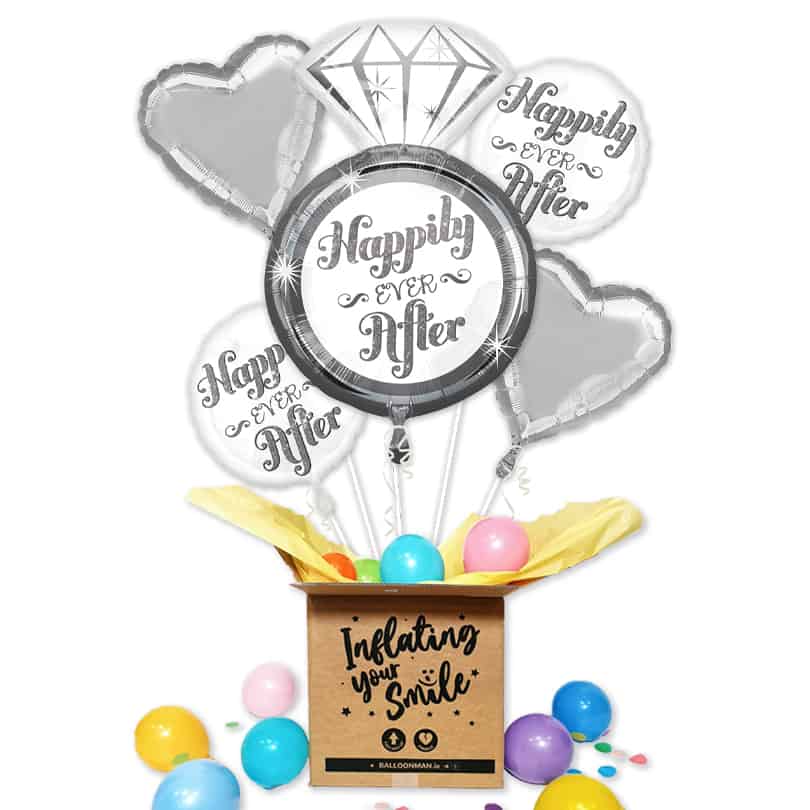 Happily Ever After Foil Balloon Bouquet Delivery