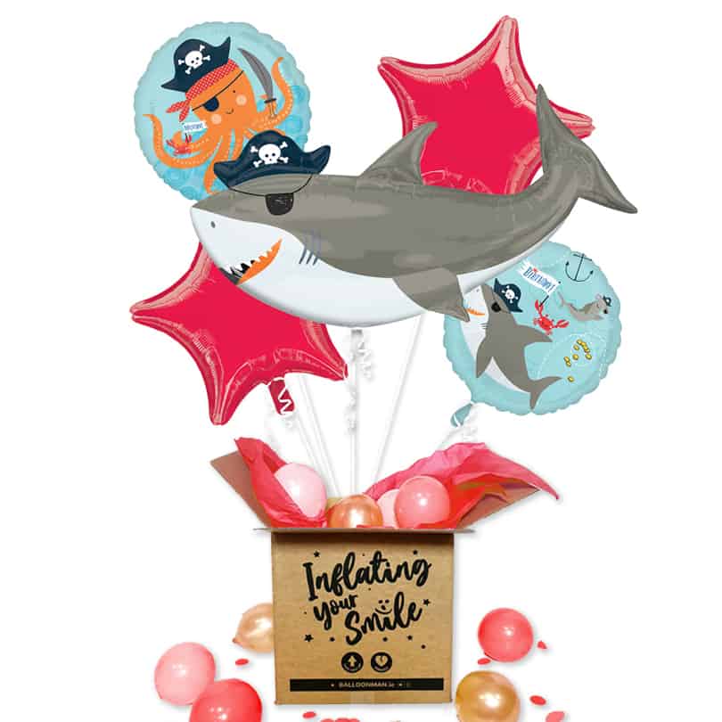 Ahoy Birthday Foil Balloon Bouquet Delivery