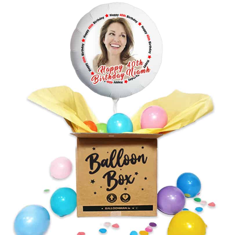 Photo Balloon | Happy Birthday Red Star