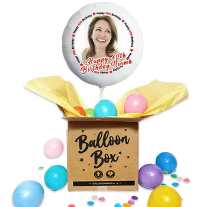 Photo Balloon | Happy Birthday Red Star