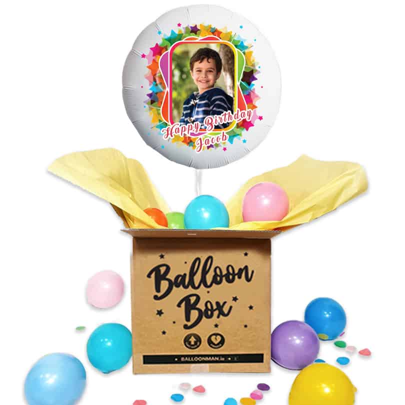 Photo Balloon | Happy Birthday Colour Splash