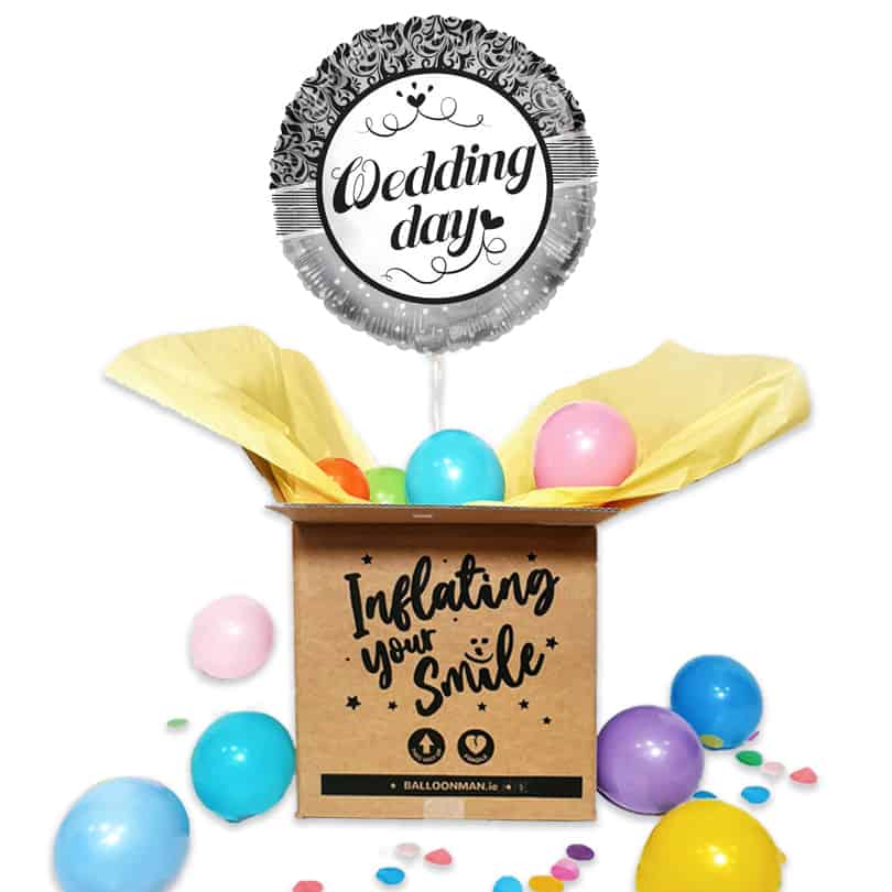 18" Wedding Day Balloon Delivery