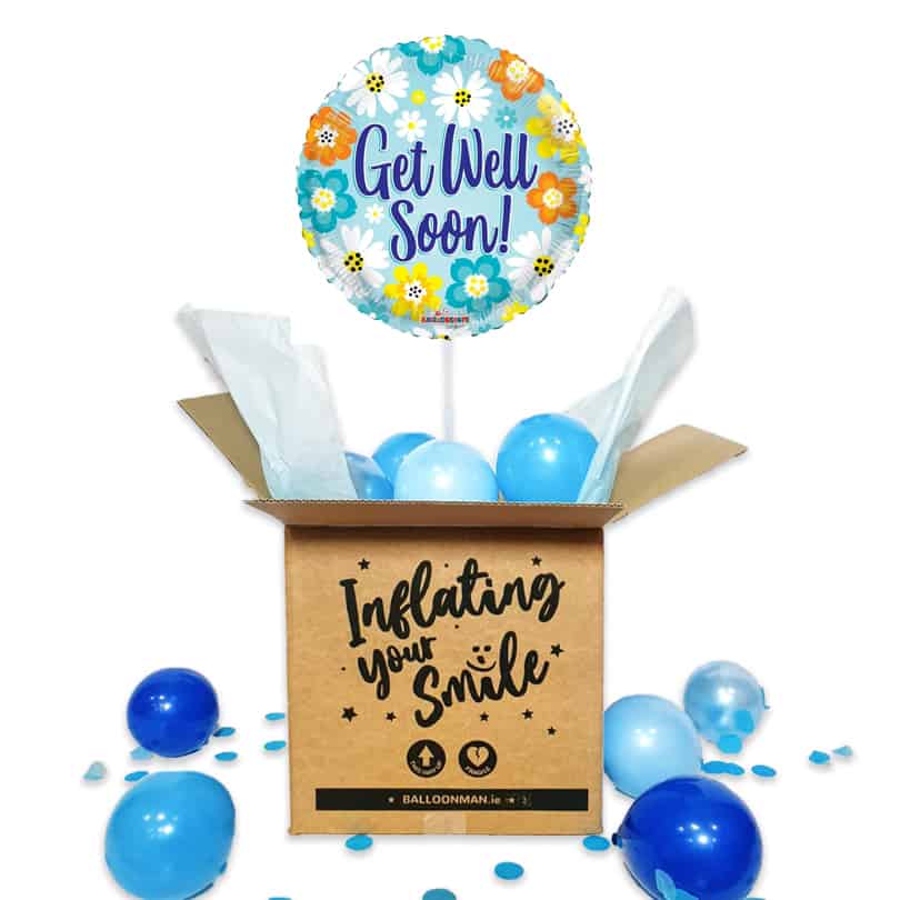 18" Get Well Bright Colours Balloon Delivery