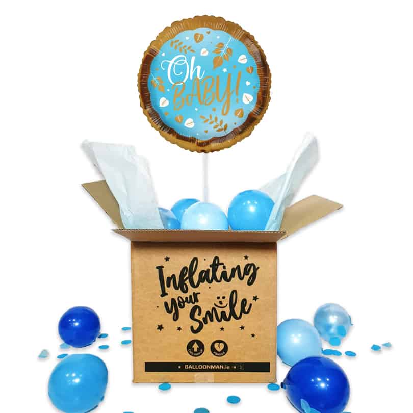 18" Oh Baby! Blue Balloon Delivery ECO