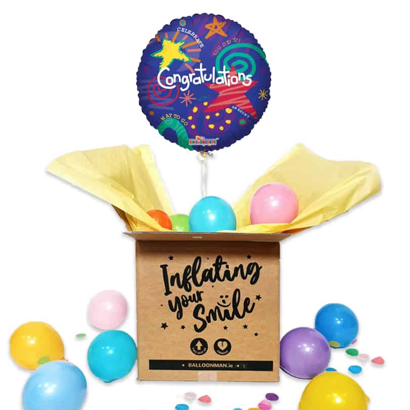 18" Festive Congrats Balloon Delivery