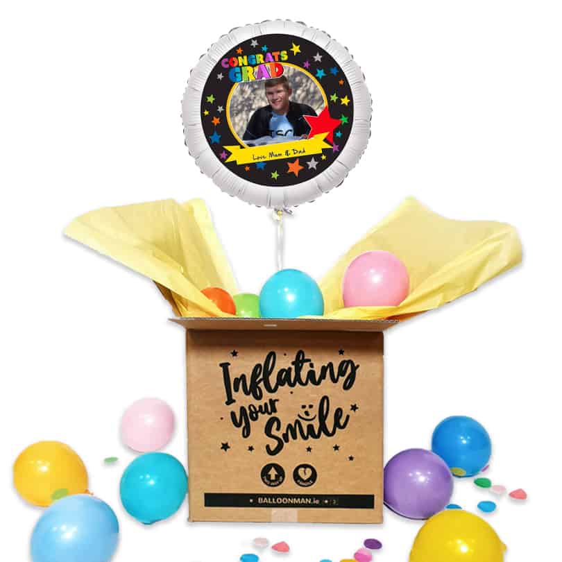 22" Personalised Selfie Pix Congrats Grad Balloon